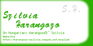 szilvia harangozo business card